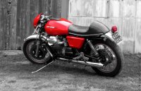Moto Guzzi T3 Cafe Racer red french
